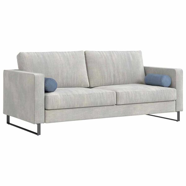 vidaXL Podložkové vankúše 2 pcs Modrá Ø 15 x 40 cm Kordúrová tkanina