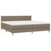 vidaXL Boxspring posteľ s matracom sivohned&yacute; 200x200 cm l&aacute;tka