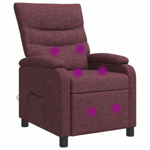 vidaXL Mas&aacute;žne relaxačn&eacute; kreslo Fialov&aacute; L&aacute;tka