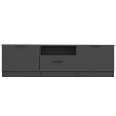 vidaXL TV stolík čierny 140x35x40 cm spracované drevo