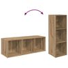vidaXL Zostava TV skriniek 2 pcs Remeseln&yacute; dub 107 x 35 x 37 cm