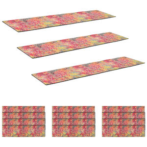 vidaXL N&aacute;&scaron;ľapy na schody 15 ks 76 x 20 cm Viacfarebn&yacute; Polyester
