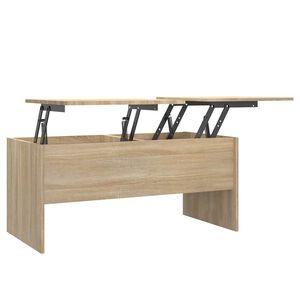 vidaXL Konferenčn&yacute; stol&iacute;k dub sonoma 102x50,5x46,5 cm spracovan&eacute; drevo