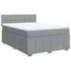 vidaXL Boxspring posteľ s matracom svetlosiv&aacute; 100x200 cm l&aacute;tka