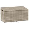 vidaXL z&aacute;hradn&yacute; &uacute;ložn&yacute; box svetlosiv&yacute; 110x50x58 cm polyratan
