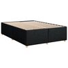 vidaXL Posteľn&yacute; r&aacute;m boxspring s matracom čierny 160x200 cm l&aacute;tka