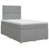 vidaXL Posteľ boxspring s matracom Svetlosiv&aacute; 120 x 190 cm L&aacute;tka