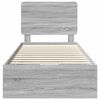 vidaXL R&aacute;m postele Siv&yacute; Sonoma 75 x 190 cm Inžinierske drevo