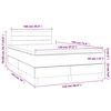 vidaXL Boxspring posteľ s matracom, tmavozelen&aacute; 120x190cm, zamat