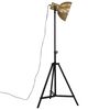 vidaXL Podlahová lampa 25 W starožitná mosadzná 61x61x90/150 cm E27