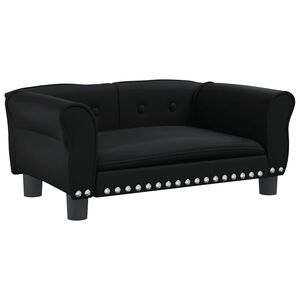 vidaXL Pelech pre psa čierny 70x45x30 cm umel&aacute; koža