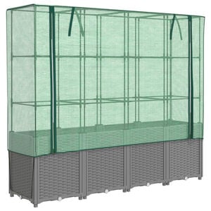 vidaXL Z&aacute;hon s krytom na sklen&iacute;k ratanov&yacute; vzhľad 160x40x153 cm