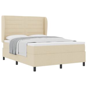 vidaXL Posteľ s pružinov&yacute;m r&aacute;mom s matracmi Kr&eacute;mov&aacute; 140 x 190 cm l&aacute;tka