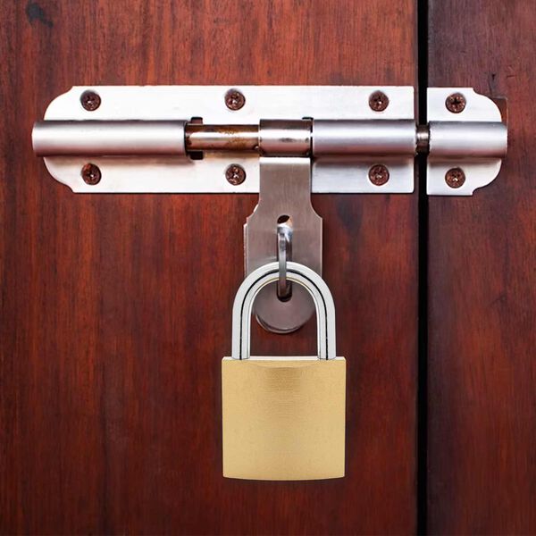 vidaXL Z&aacute;mok na U s kľ&uacute;čmi 6 pcs Mosadzn&aacute; Železo