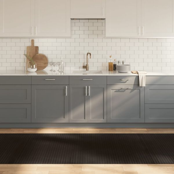 vidaXL Koberec obdĺžnikov&yacute; tmavohned&yacute; 100x500 cm bambus