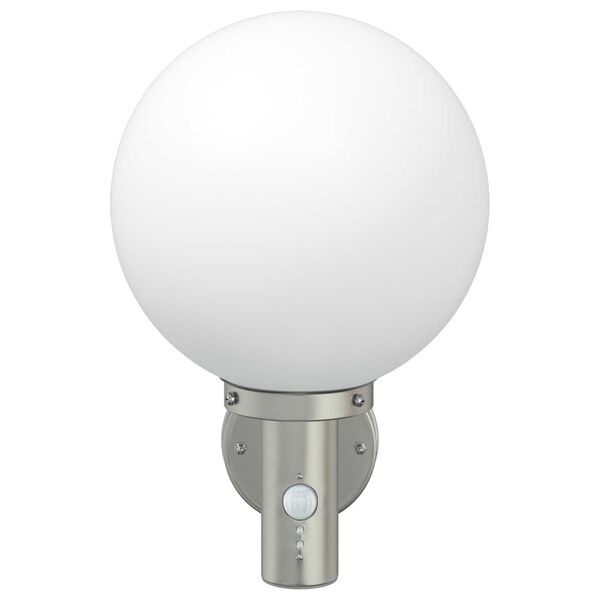 vidaXL Exteri&eacute;rov&eacute; n&aacute;stenn&eacute; svietidlo Strieborn&aacute; 28 x 25 x 38 cm