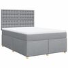 vidaXL Boxspring posteľ s matracom svetlosiv&aacute; 100x200 cm l&aacute;tka