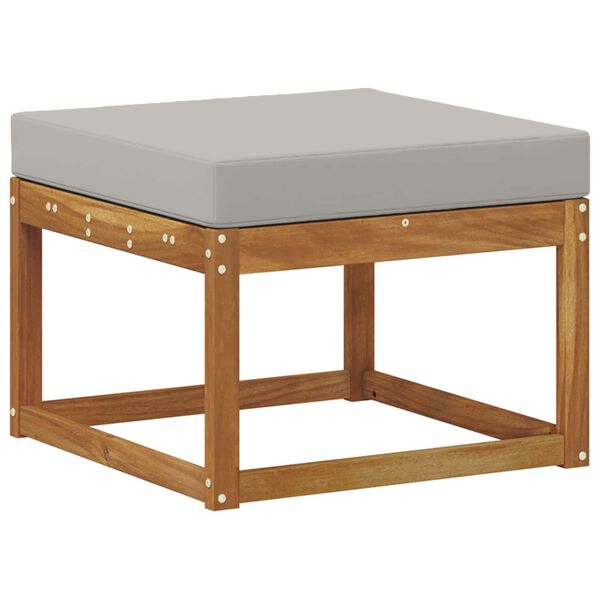 vidaXL Z&aacute;hradn&aacute; s&uacute;prava gaučov s vank&uacute;&scaron;om 6 pcs Pr&iacute;rodn&aacute; a svetlosiv&aacute;