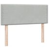 vidaXL Box Spring Posteľ bez matraca a LED Svetlosiv&aacute; 120x220 cm Zamat