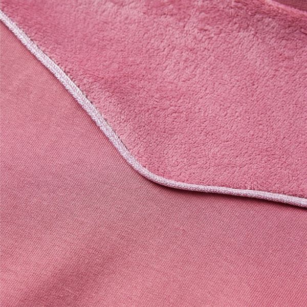 Detská mikina so zamatom v štýle patchwork malinová 104