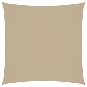 vidaXL B&eacute;žov&aacute; tieniaca plachta, oxfordsk&aacute; l&aacute;tka, &scaron;tvorcov&aacute;, 2x2m