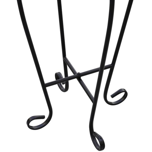 Mozaikový príručný stolík na rastliny, modro biely