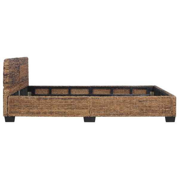 vidaXL Posteľný rám, prírodný ratan 140x200 cm