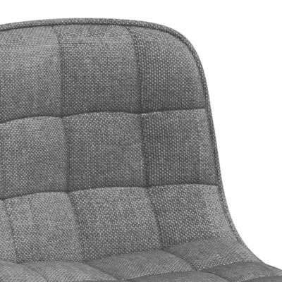 vidaXL Otočné jedálenské stoličky 4 ks bledosivé látkové