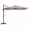 vidaXL Roma Parasol Sivohned&aacute; 286 x 284 x 270 cm Hlin&iacute;k a polyester
