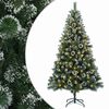 vidaXL Umel&yacute; vianočn&yacute; stromček 120 cm 150 LED Tepl&aacute; biela PVC a kov