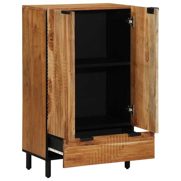vidaXL Highboard Pr&iacute;rodn&aacute; 60 x 33,5 x 100 cm Pevn&eacute; ak&aacute;ciov&eacute; drevo