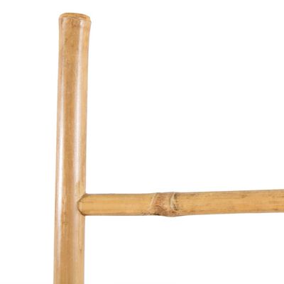 vidaXL Rebrík na uteráky s 5 priečkami, bambus, 150 cm
