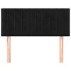 vidaXL Čelo postele čierne 90x5x78/88 cm zamat