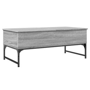 vidaXL Konferenčn&yacute; stol&iacute;k siv&aacute; sonoma 100x50x40cm kompozitn&eacute; drevo+kov