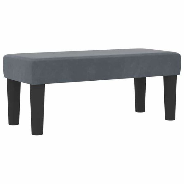 vidaXL Posteľ s pružinov&yacute;m r&aacute;mom Tmavo &scaron;ed&aacute; 80 x 200 cm Zamat