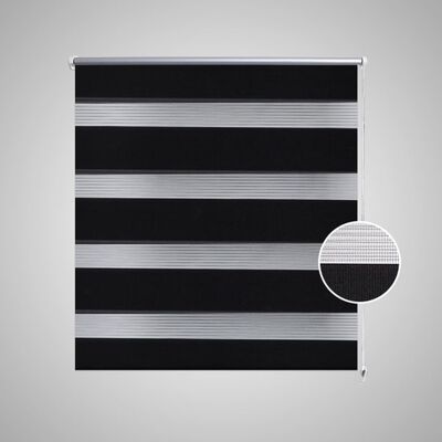 Roleta vzor zebra, 70 x 120 cm, čierna