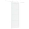 vidaXL Posuvn&eacute; dvere 78 x 211 cm Kompozitn&eacute; drevo Biela