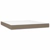 vidaXL Posteľn&yacute; r&aacute;m boxspring s matracom sivohned 180x200 cm l&aacute;tka