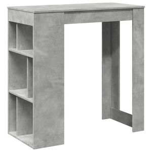 vidaXL Barov&yacute; st&ocirc;l s policami bet&oacute;nov&yacute; 102x50x103,5 cm kompoz. drevo
