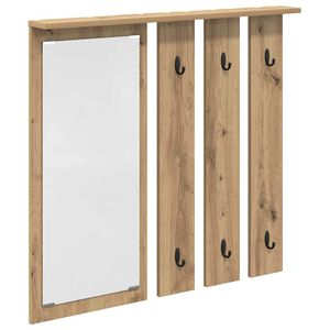 vidaXL Ve&scaron;iak na stenu N&aacute;stenn&aacute; mont&aacute;ž dub artisan 84 x 10 x 80 cm