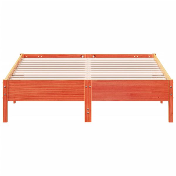 vidaXL Posteľ bez matraca voskov&yacute; 150x200 cm mas&iacute;vna borovica