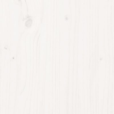 vidaXL Komoda biela 111x34x60 cm borovicový masív