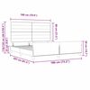 vidaXL R&aacute;m postele s čelnou doskou Sivohned&aacute; 180 x 200 cm l&aacute;tka