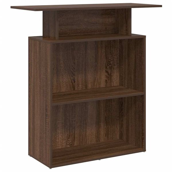 vidaXL Recepčn&yacute; st&ocirc;l hned&yacute; dub 100x40x104 cm kompozitn&eacute; drevo