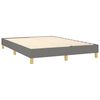 vidaXL Boxspring posteľ s matracom tmavosiv&aacute; 140x190 cm l&aacute;tka
