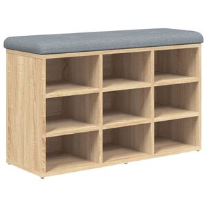 vidaXL Lavica na top&aacute;nky, dub sonoma, 82x32x50 cm, imit&aacute;cia dreva