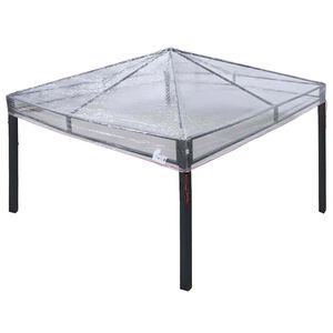 vidaXL N&aacute;hradn&yacute; kryt pre alt&aacute;nok 300 x 300 x 26 cm Priehľadn&aacute; PVC