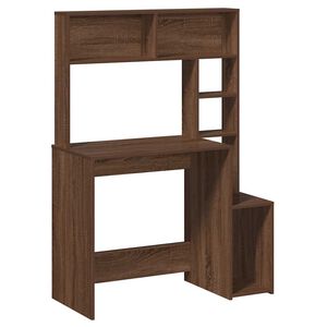 vidaXL St&ocirc;l s policami Dub hned&yacute; 100x45x140 cm Kon&scaron;trukcia dreva