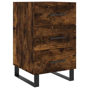 vidaXL Nočn&yacute; stol&iacute;k dymov&yacute; dub 40x40x66 cm kompozitn&eacute; drevo