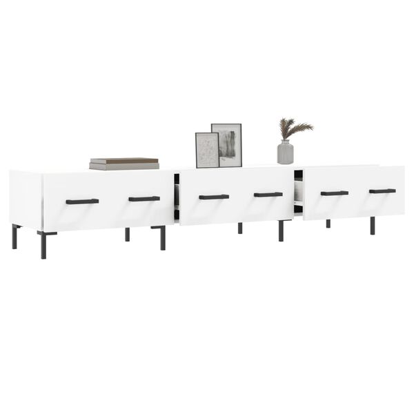 vidaXL TV skrinka, biela 150x36x30 cm, kompozitné drevo